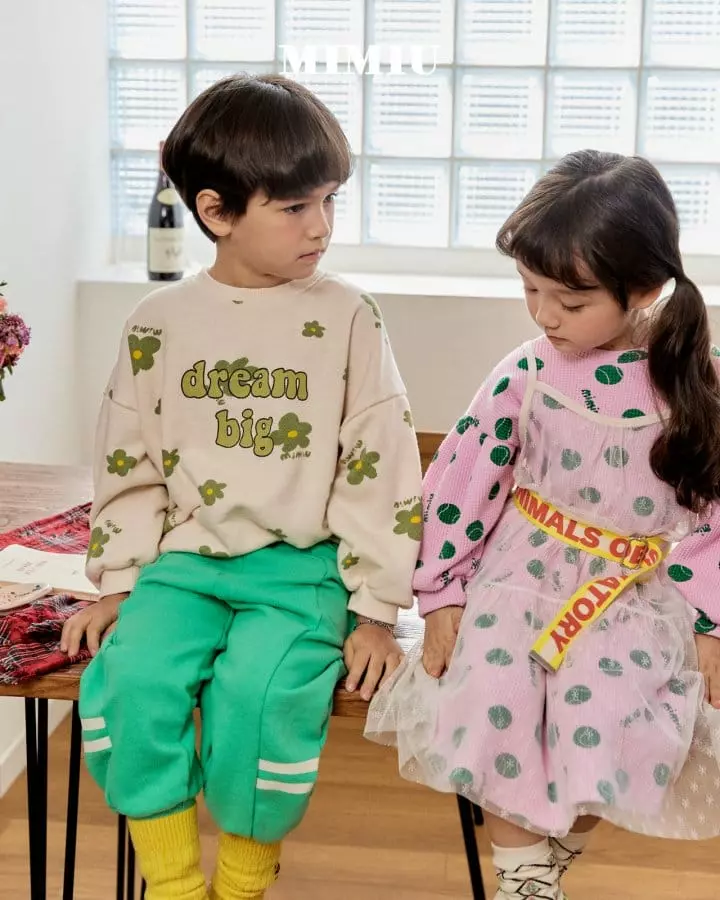 Mimiu - Korean Children Fashion - #childofig - Crayon Flower Sweatshirt - 7