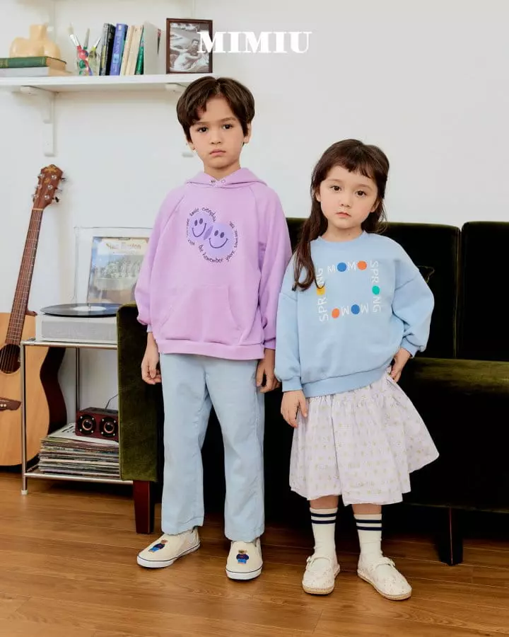 Mimiu - Korean Children Fashion - #childofig - Double Smile Hoody Tee - 3
