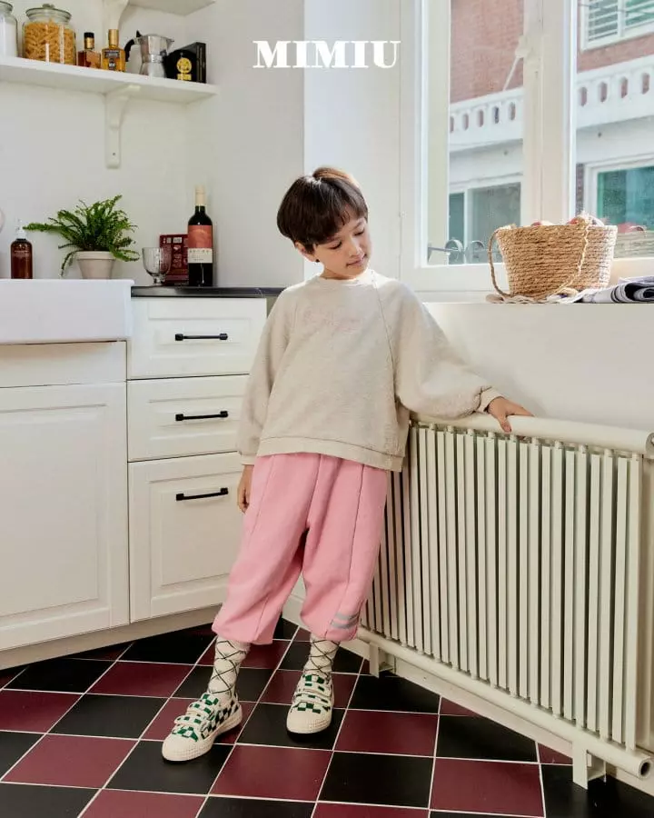 Mimiu - Korean Children Fashion - #childrensboutique - Running Embroidery Tee - 7