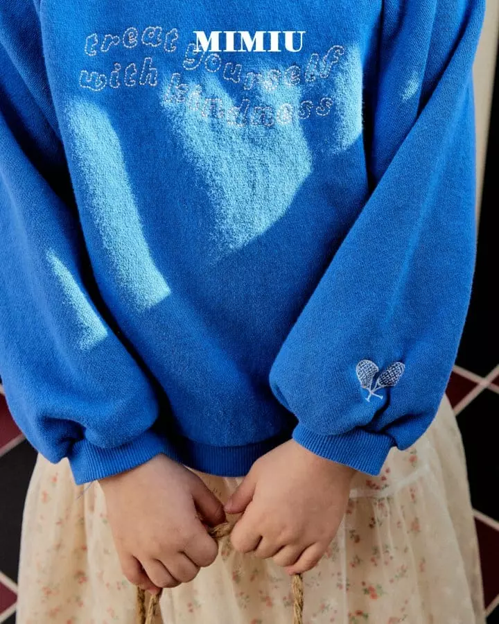 Mimiu - Korean Children Fashion - #designkidswear - Running Embroidery Tee - 8