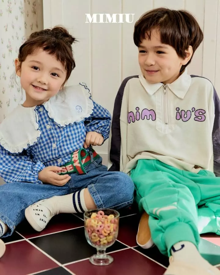 Mimiu - Korean Children Fashion - #designkidswear - Mimiu Big Collar Blouse - 6