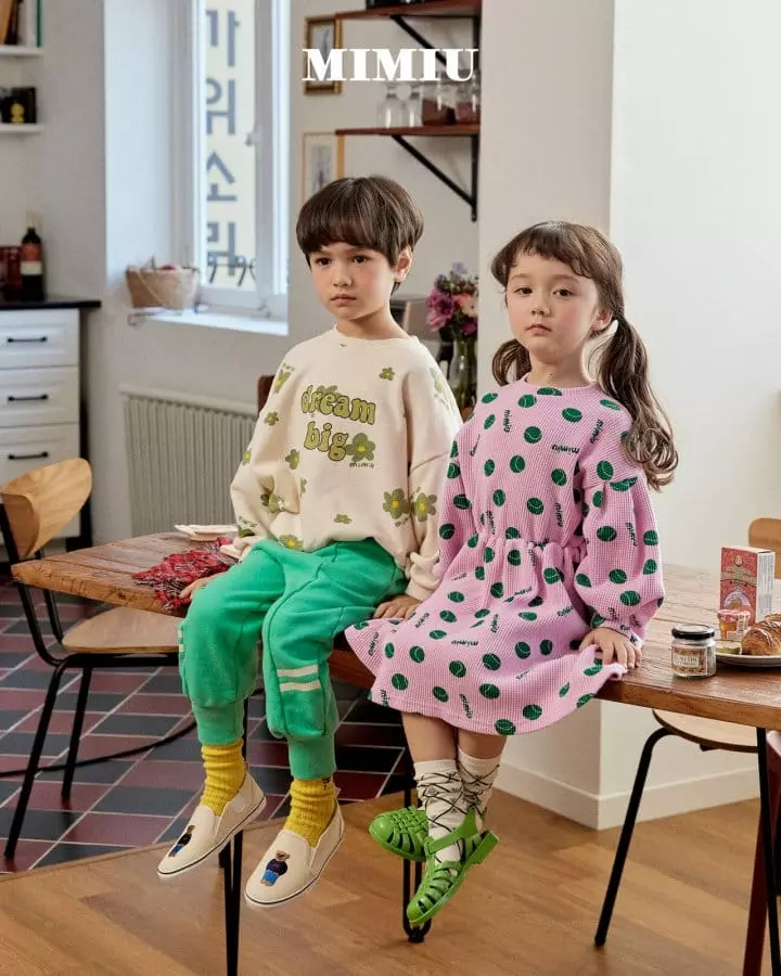 Mimiu - Korean Children Fashion - #discoveringself - Crayon Flower Sweatshirt - 10
