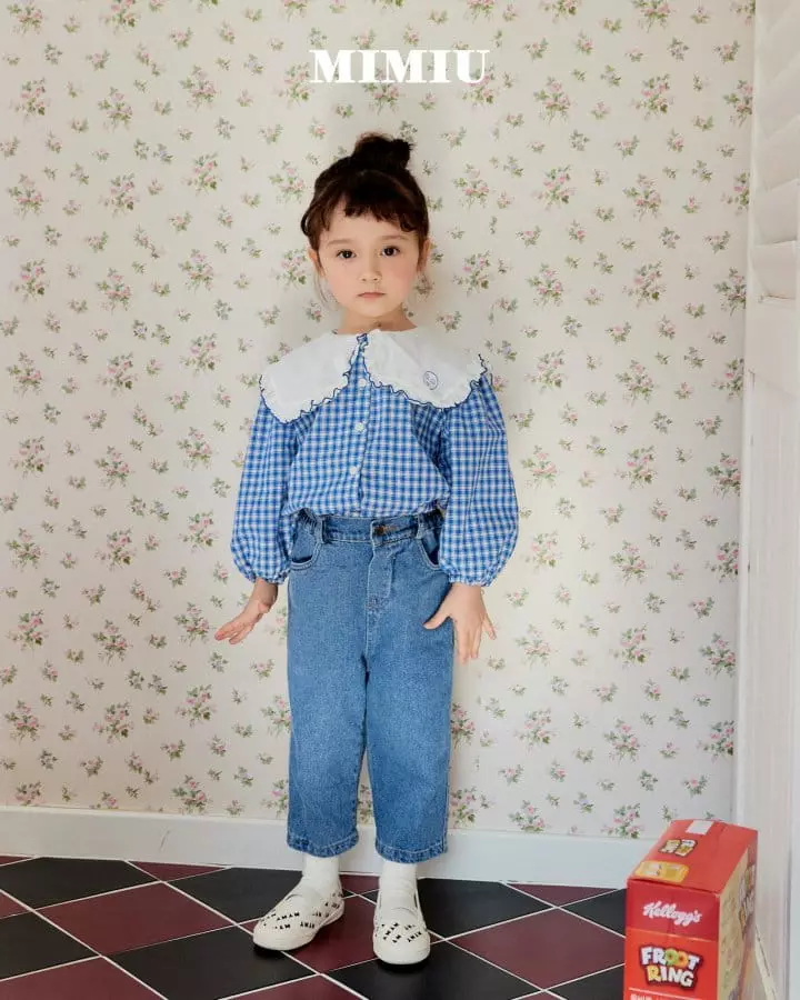 Mimiu - Korean Children Fashion - #discoveringself - Mimiu Big Collar Blouse - 7