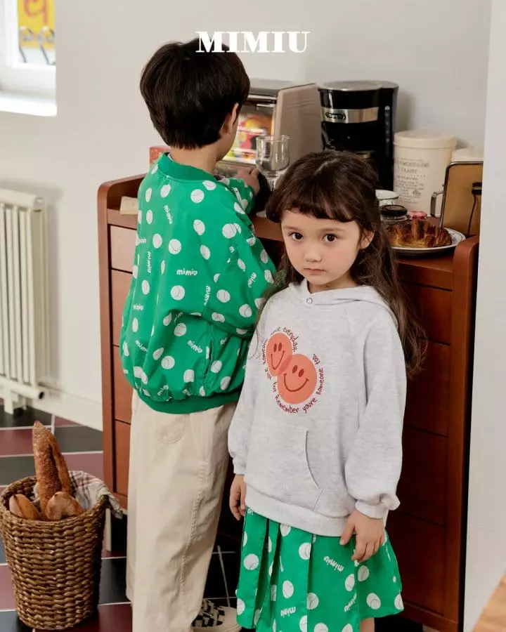 Mimiu - Korean Children Fashion - #discoveringself - Double Smile Hoody Tee - 6