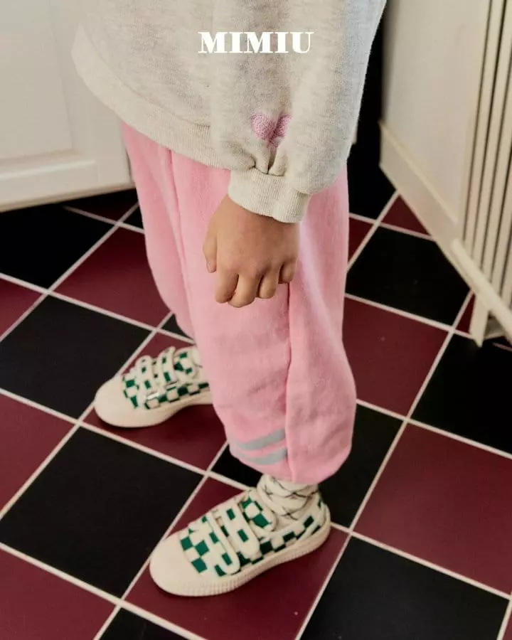 Mimiu - Korean Children Fashion - #fashionkids - Running Embroidery Tee - 10