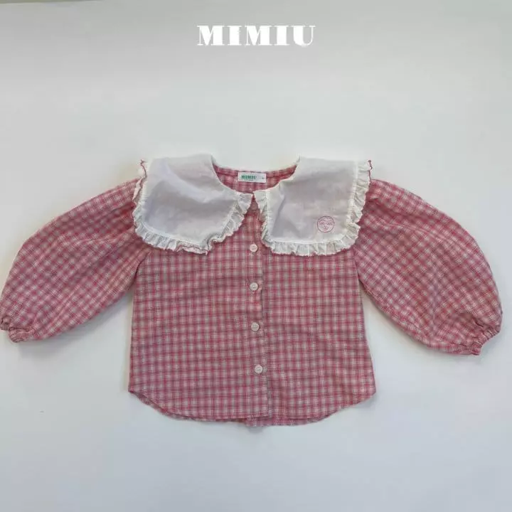 Mimiu - Korean Children Fashion - #fashionkids - Mimiu Big Collar Blouse - 8