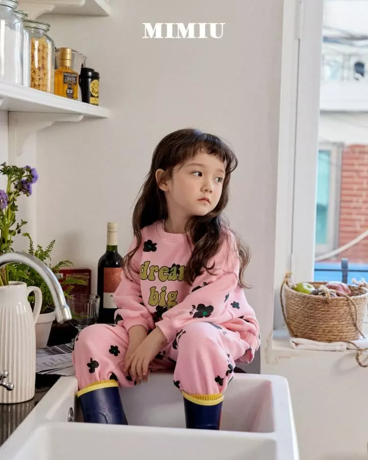 Mimiu - Korean Children Fashion - #kidsshorts - Mimiu Graphic Jogger Pants - 3