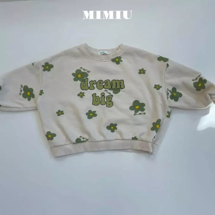 Mimiu - Korean Children Fashion - #kidsshorts - Crayon Flower Sweatshirt - 12