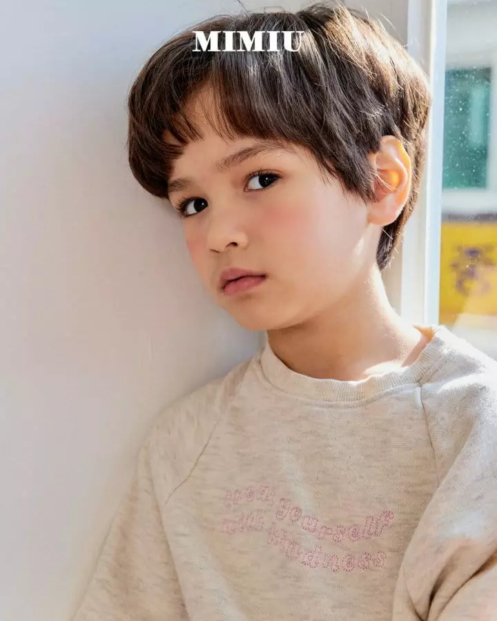 Mimiu - Korean Children Fashion - #kidsshorts - Running Embroidery Tee - 11