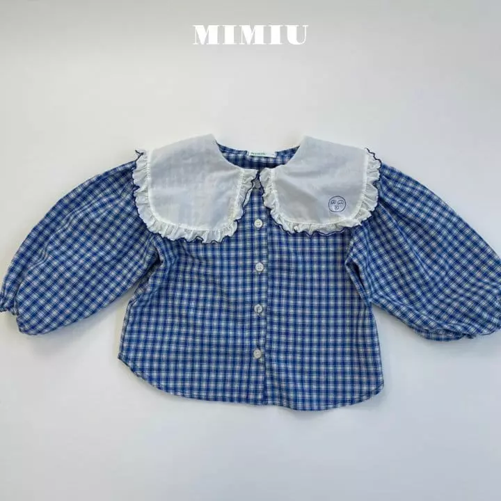 Mimiu - Korean Children Fashion - #kidsshorts - Mimiu Big Collar Blouse - 9