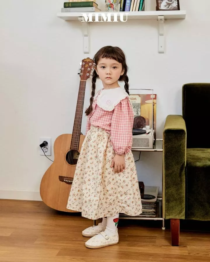 Mimiu - Korean Children Fashion - #kidsstore - Red Flower Skirt - 7