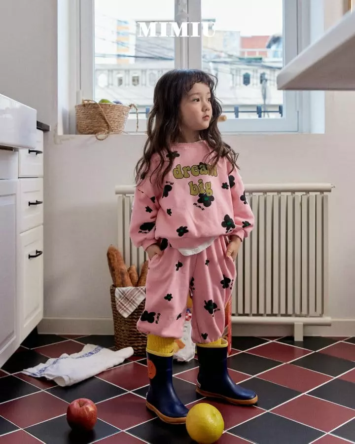 Mimiu - Korean Children Fashion - #kidsshorts - Mimiu Graphic Jogger Pants - 4