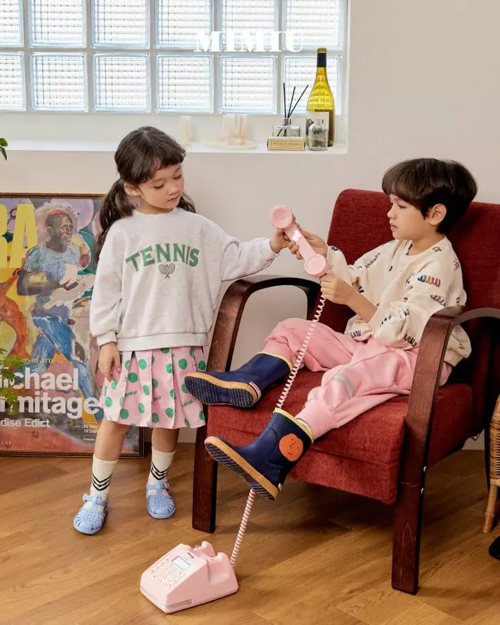 Mimiu - Korean Children Fashion - #kidsstore - Tennis Sweatshirt