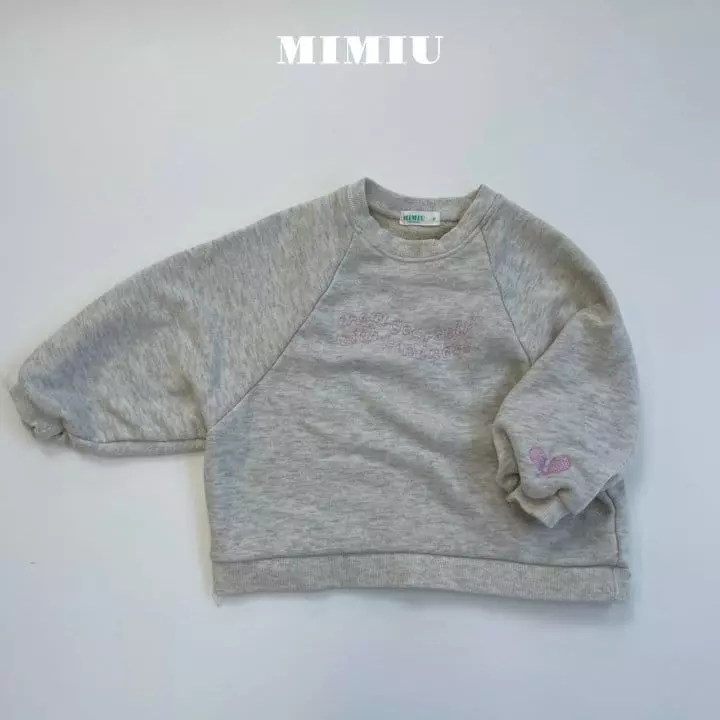 Mimiu - Korean Children Fashion - #kidsstore - Running Embroidery Tee - 12