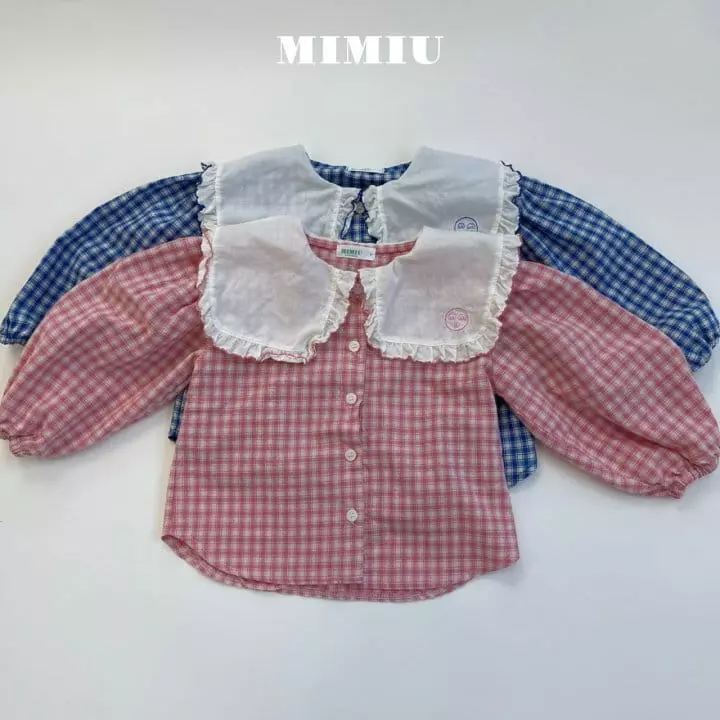 Mimiu - Korean Children Fashion - #kidsstore - Mimiu Big Collar Blouse - 10