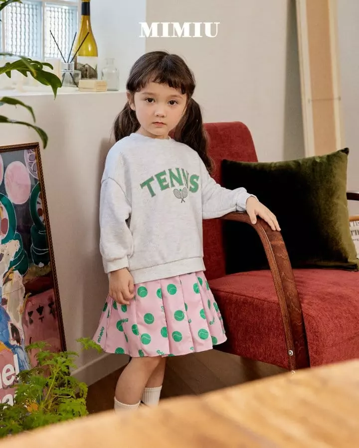 Mimiu - Korean Children Fashion - #kidzfashiontrend - Tennis Sweatshirt - 2