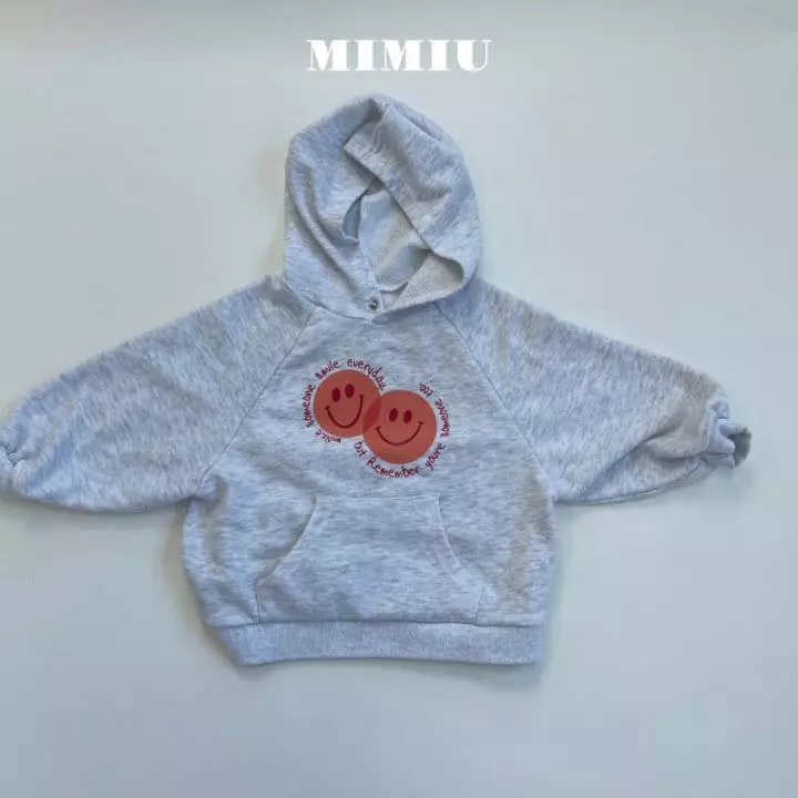 Mimiu - Korean Children Fashion - #kidzfashiontrend - Double Smile Hoody Tee - 10
