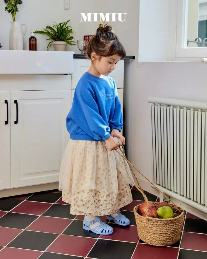 Mimiu - Korean Children Fashion - #littlefashionista - Red Flower Skirt - 10