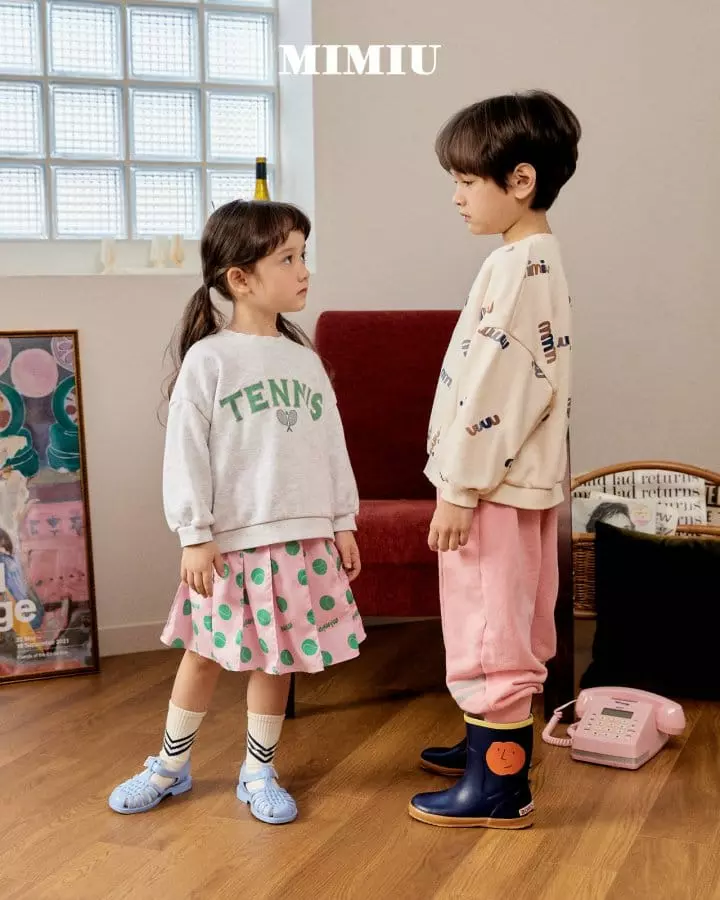 Mimiu - Korean Children Fashion - #Kfashion4kids - Tennis Sweatshirt - 4