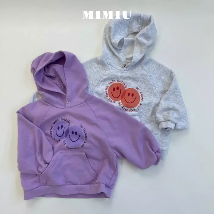 Mimiu - Korean Children Fashion - #littlefashionista - Double Smile Hoody Tee - 12