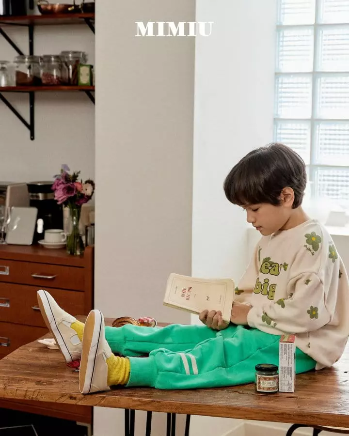 Mimiu - Korean Children Fashion - #minifashionista - Slit Paint Piping Pants
