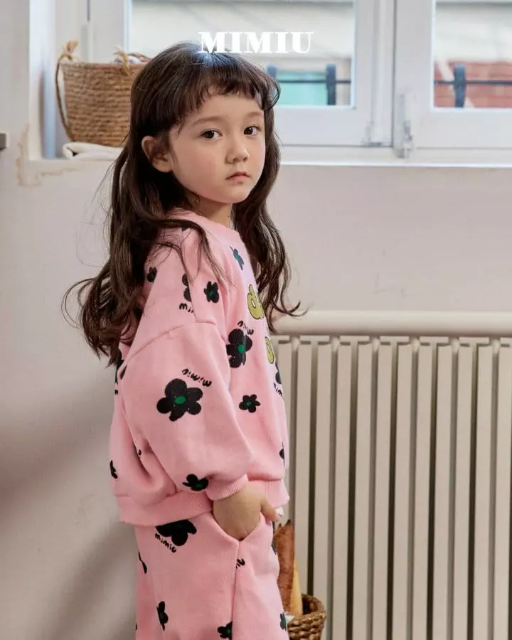 Mimiu - Korean Children Fashion - #magicofchildhood - Crayon Flower Sweatshirt - 4