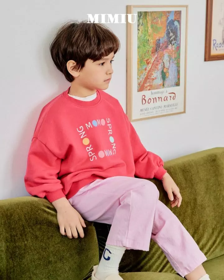 Mimiu - Korean Children Fashion - #minifashionista - Color Dot Sweatshirt - 2