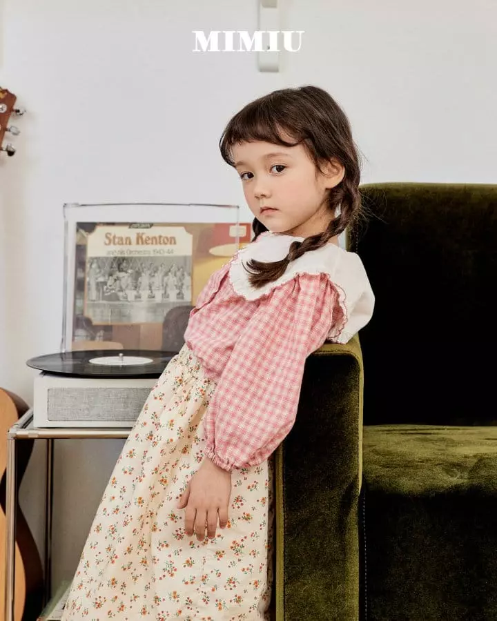 Mimiu - Korean Children Fashion - #minifashionista - Mimiu Big Collar Blouse
