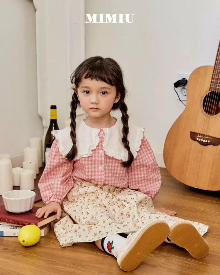 Mimiu - Korean Children Fashion - #prettylittlegirls - Mimiu Big Collar Blouse - 2