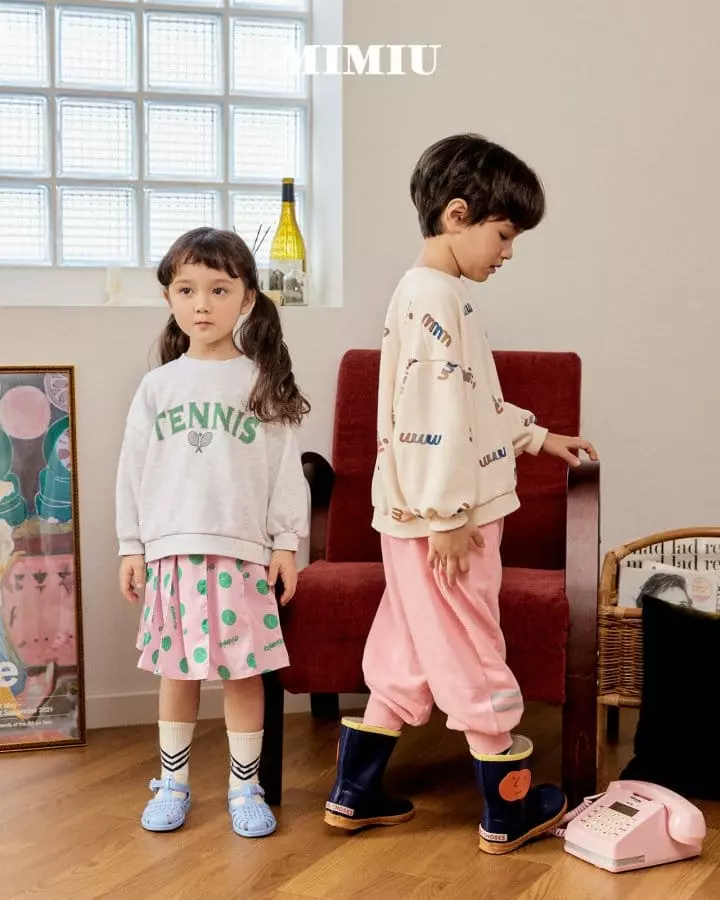 Mimiu - Korean Children Fashion - #stylishchildhood - Slit Paint Piping Pants - 5