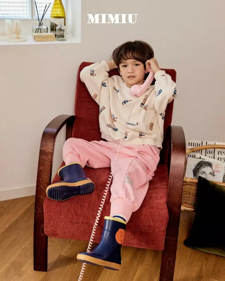 Mimiu - Korean Children Fashion - #todddlerfashion - Slit Paint Piping Pants - 3
