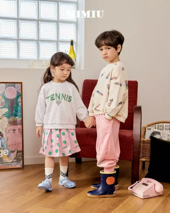 Mimiu - Korean Children Fashion - #todddlerfashion - Slit Paint Piping Pants - 4