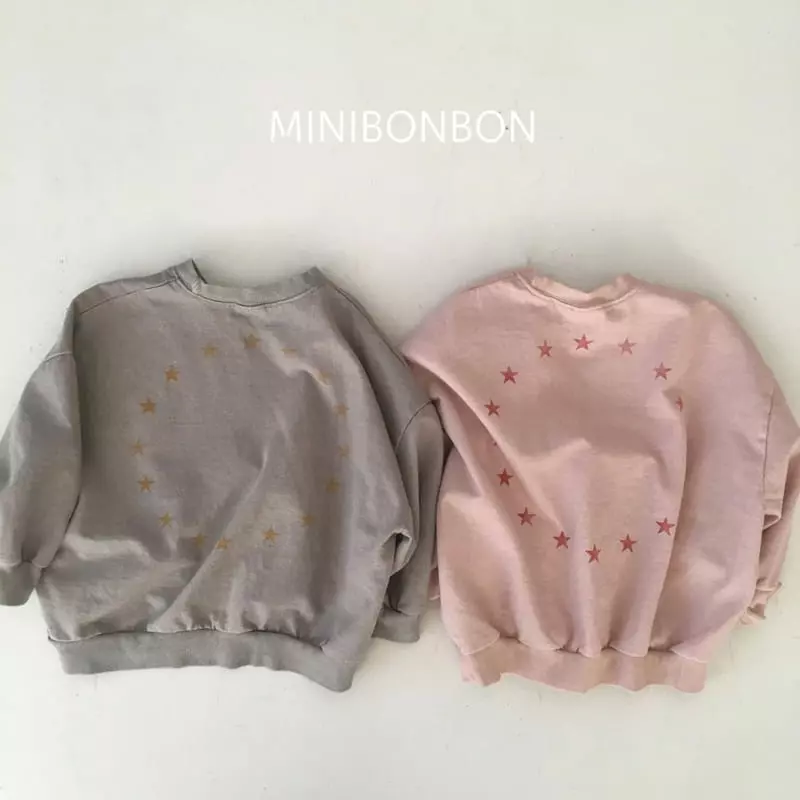 Mini Bongbong - Korean Children Fashion - #kidzfashiontrend - Star Swetshirt