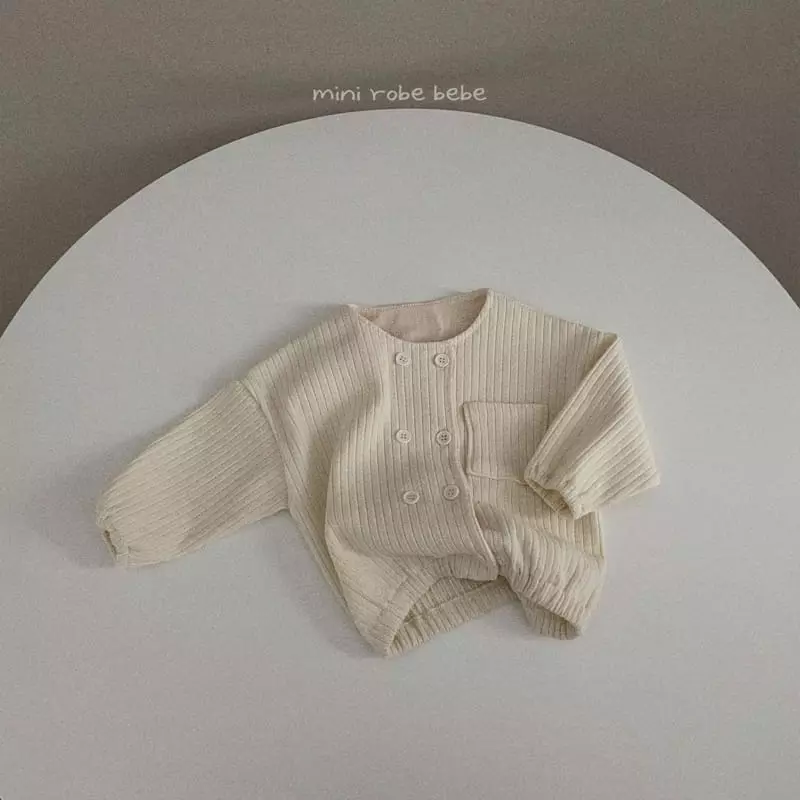 Mini Robe - Korean Baby Fashion - #babyboutiqueclothing - Double Button Cardigan - 2