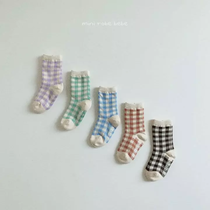 Mini Robe - Korean Baby Fashion - #babyclothing - Natural Socks [set of 5] - 2
