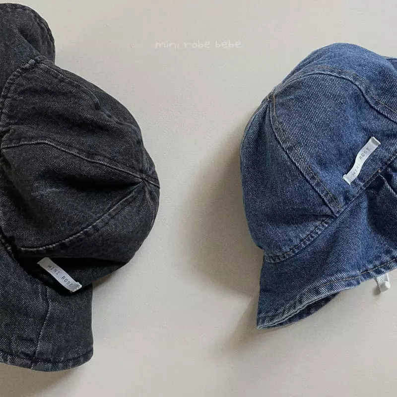 Mini Robe - Korean Baby Fashion - #babyfashion - Denim Bucket Hat - 7