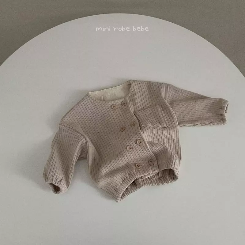 Mini Robe - Korean Baby Fashion - #babyclothing - Double Button Cardigan - 4