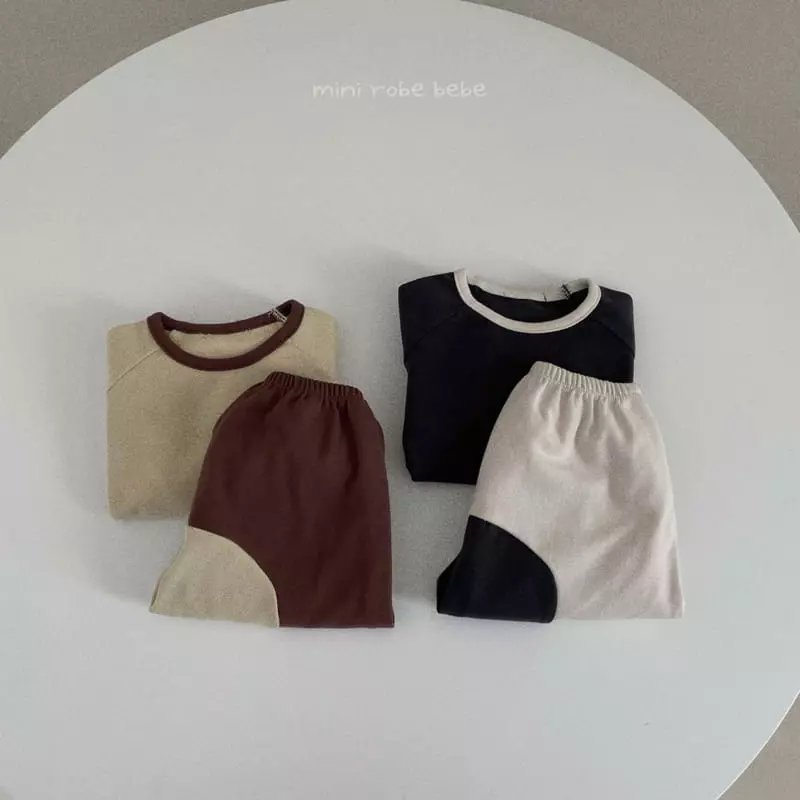 Mini Robe - Korean Baby Fashion - #babyfashion - Circle Top Bottom Set - 3
