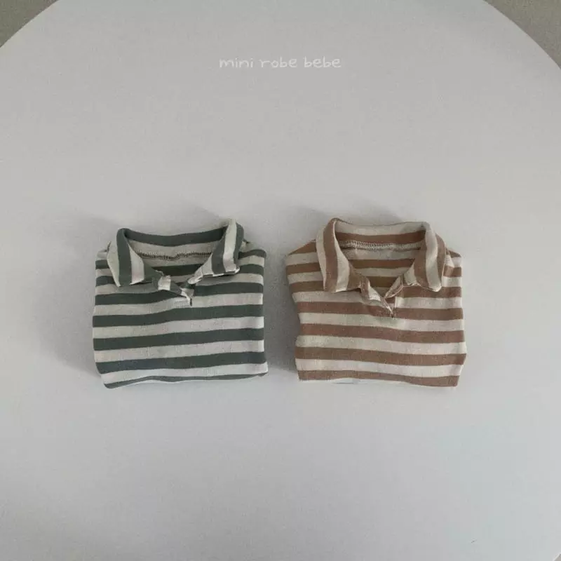 Mini Robe - Korean Baby Fashion - #babyfashion - Hu Collar Tee - 2