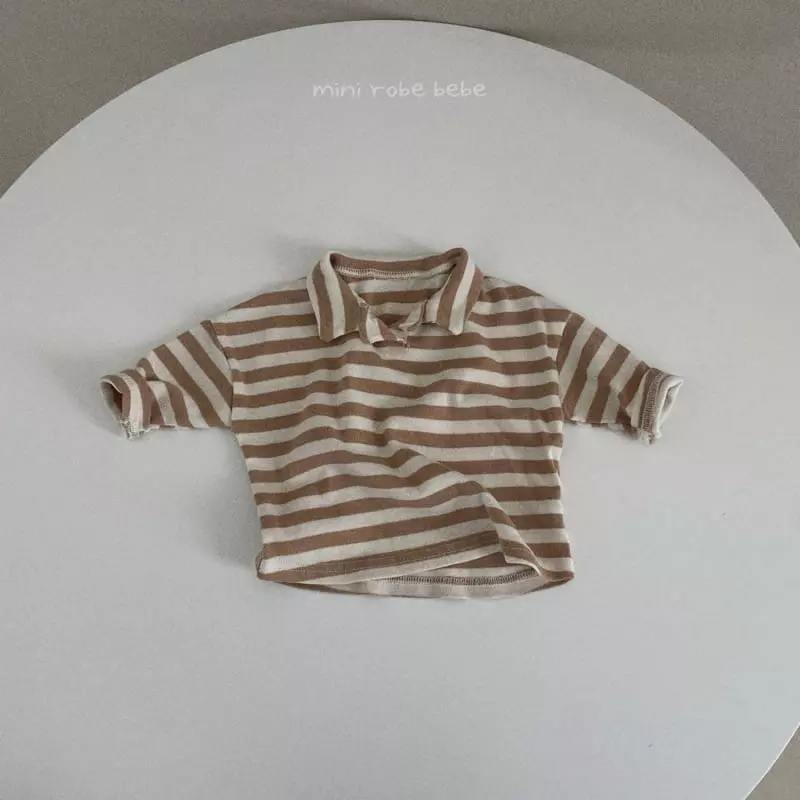 Mini Robe - Korean Baby Fashion - #babyfever - Hu Collar Tee - 4