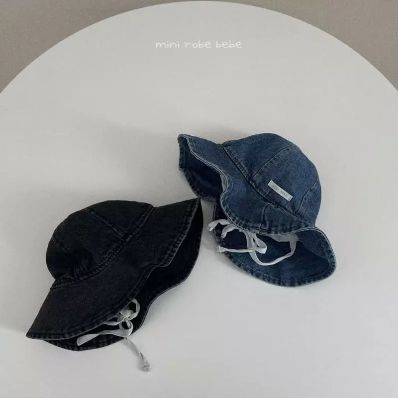 Mini Robe - Korean Baby Fashion - #babylifestyle - Denim Bucket Hat - 10