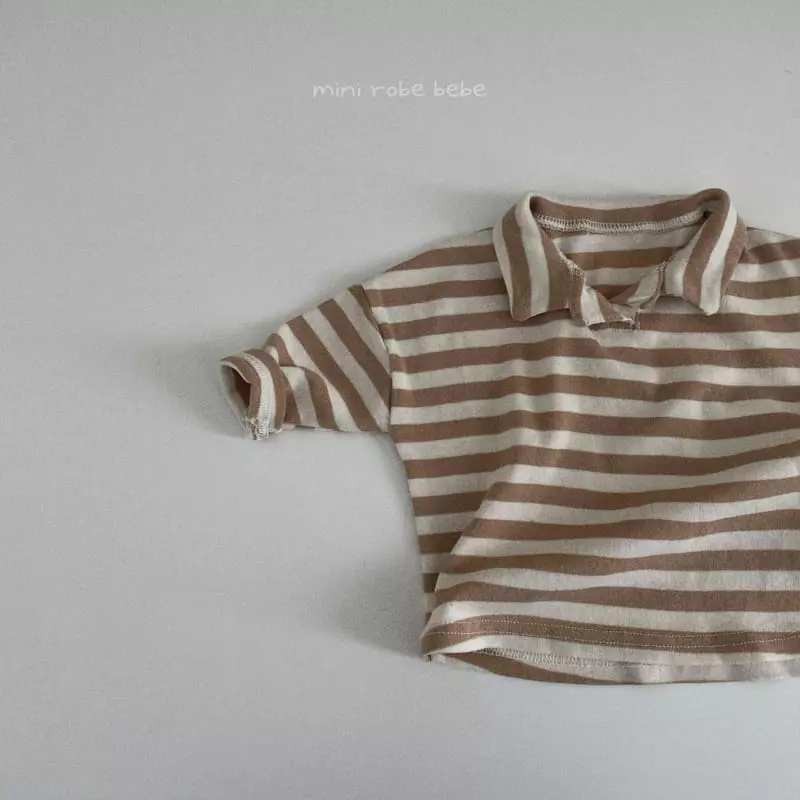 Mini Robe - Korean Baby Fashion - #babylifestyle - Hu Collar Tee - 5