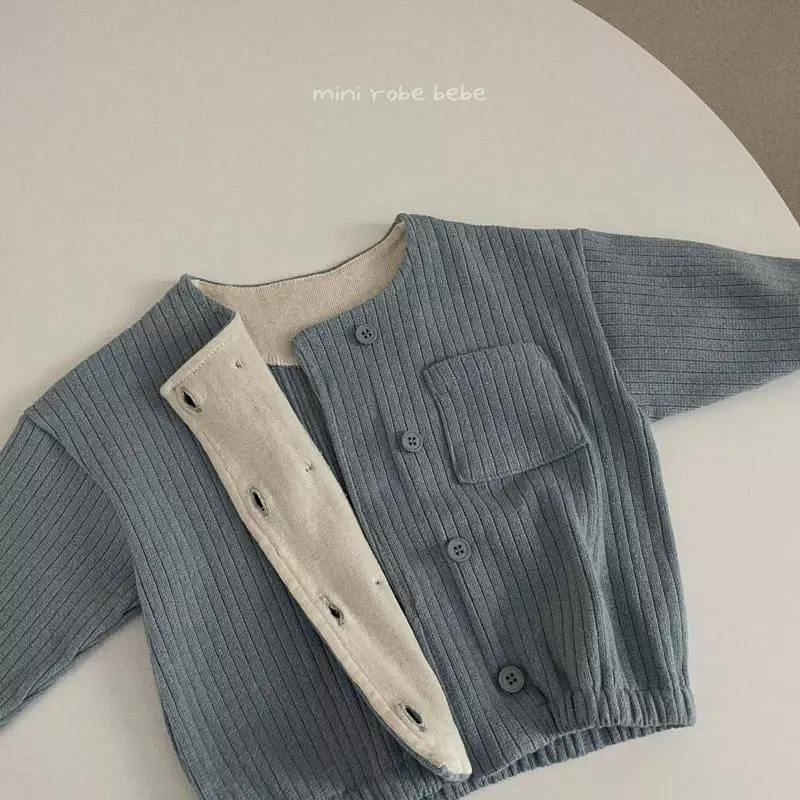 Mini Robe - Korean Baby Fashion - #babyoninstagram - Double Button Cardigan - 8