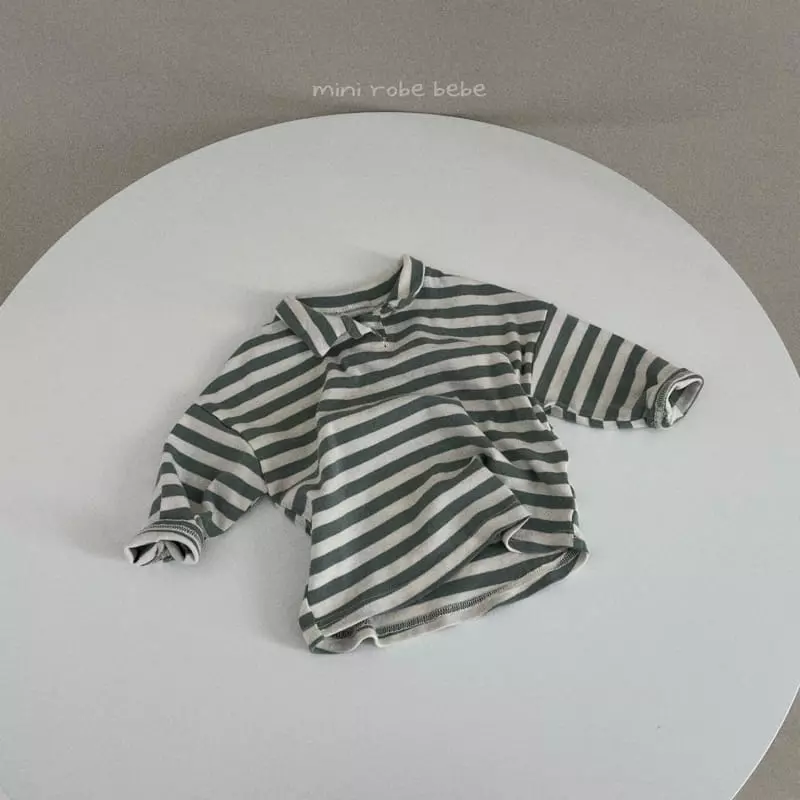 Mini Robe - Korean Baby Fashion - #babyoninstagram - Hu Collar Tee - 6