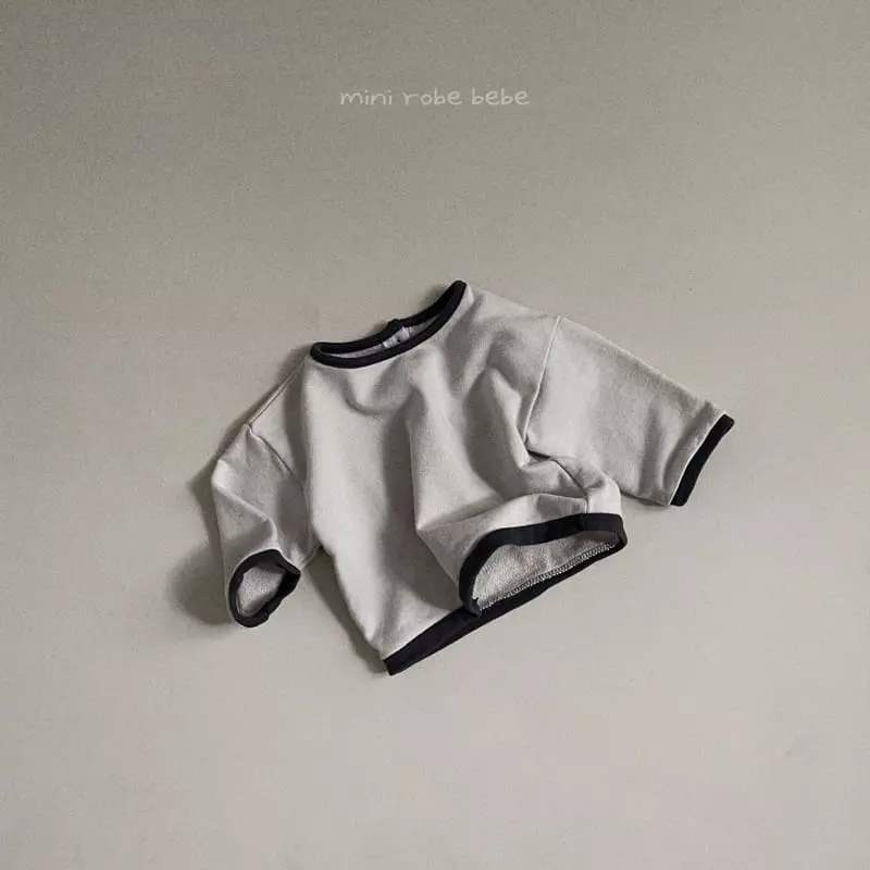 Mini Robe - Korean Baby Fashion - #babylifestyle - Terry Color Sweatshirt - 4