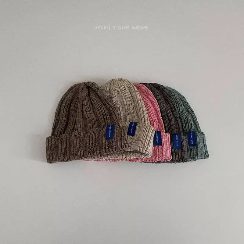 Mini Robe - Korean Baby Fashion - #babyootd - Linen Beanie 