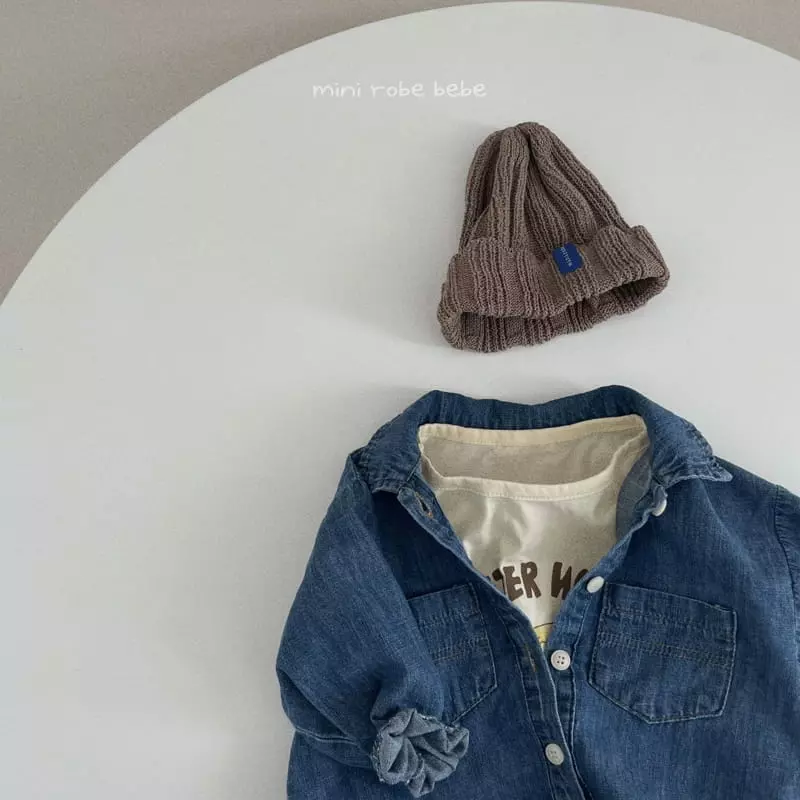 Mini Robe - Korean Baby Fashion - #babyootd - Denim Bodysuit - 11