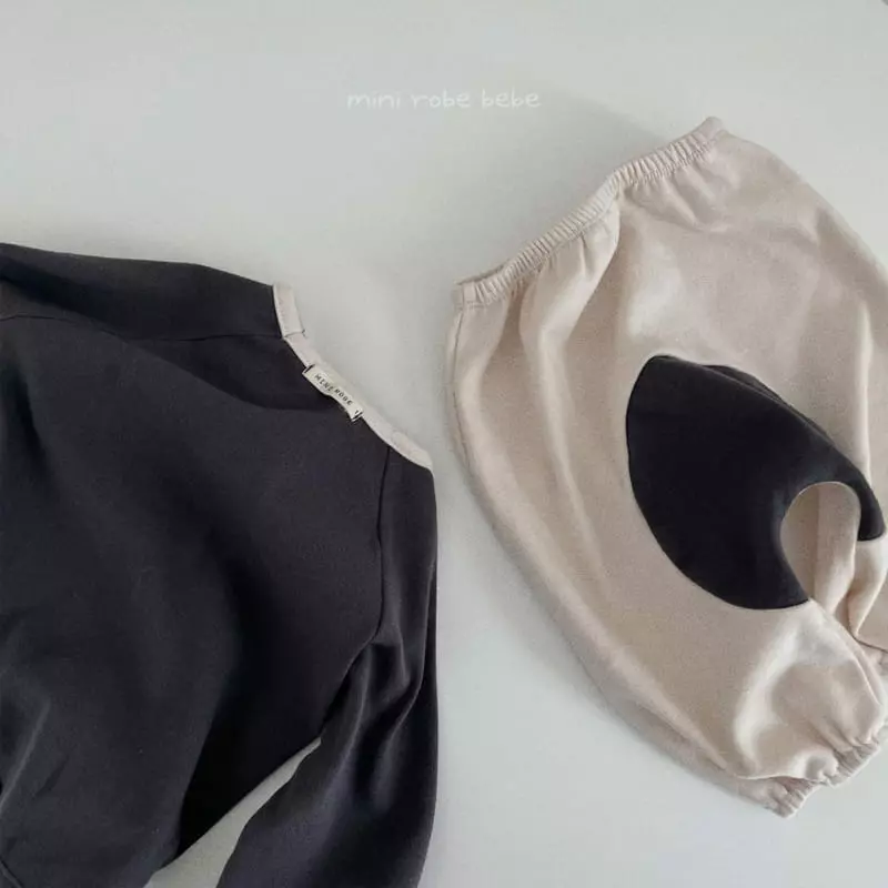 Mini Robe - Korean Baby Fashion - #babyootd - Circle Top Bottom Set - 8