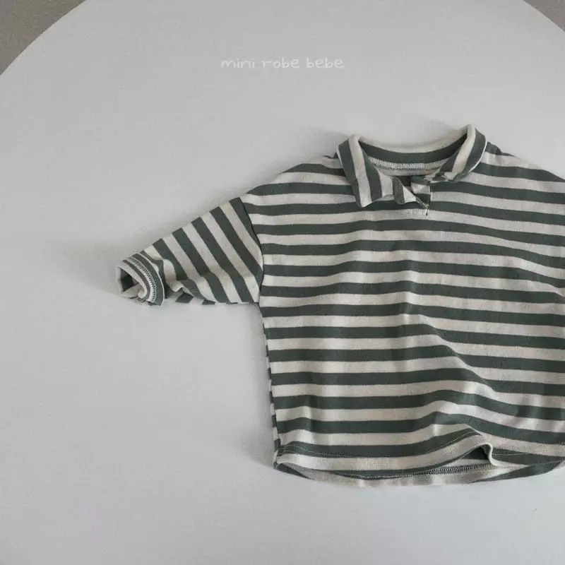 Mini Robe - Korean Baby Fashion - #babyootd - Hu Collar Tee - 7