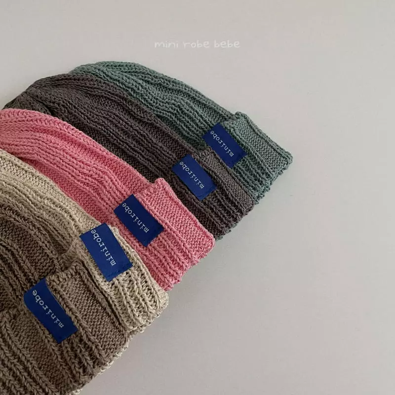 Mini Robe - Korean Baby Fashion - #babyoutfit - Linen Beanie  - 3